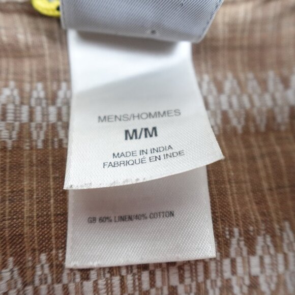 The North Face Linen Cotton A5 Series Shirt Men's Medium Lightweight Button Up - Picture 3 of 9